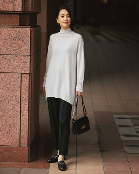 【ドゥクラッセ/DoCLASSE】 ウールカシミヤ・ハイネックチュニック人気、トレンドファッション・服の通販 founy(ファニー) ファッション Fashion レディースファッション WOMEN トップス・カットソー Tops/Tshirt ニット Knit Tops なめらか Smooth カシミヤ Cashmere ジャケット Jacket セーター Sweater |ID:prp329100004217757