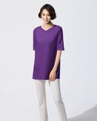 【ドゥクラッセ/DoCLASSE】のブラフリー・浅Vネックチュニック パープル2|ID: prp329100004229309 ipo3291000000030318466