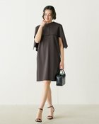 【ドゥクラッセ/DoCLASSE】のビスコースポンチ・2WAYケープワンピース グレー|ID: prp329100004231163 ipo3291000000035137309