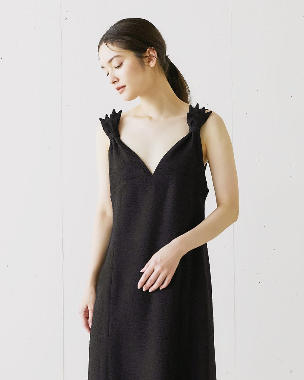 【ドゥクラッセ/DoCLASSE】のコットン混ツイード・Aラインワンピース 人気、トレンドファッション・服の通販 founy(ファニー) 　ファッション　Fashion　レディースファッション　Fashion for Women　ワンピース　Dresses　Aラインワンピース・フレアシルエット　A-Line Dresses / Flared Silhouette Dresses　ストレッチ　Stretch, Stretchy Fabric　スマート　Smart, Elegant　ツイード　Twill, Twill Weave　リボン　Ribbon, Bow　 other-1|ID: prp329100004231165 ipo3291000000034725327