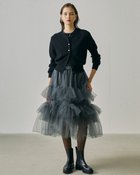 【ドゥクラッセ/DoCLASSE】のチュールフリル・ティアードスカート 人気、トレンドファッション・服の通販 founy(ファニー) ファッション Fashion レディースファッション Fashion for Women スカート Skirts ティアードスカート Tiered Skirts 新作・新入荷 New Arrivals / New In ジャケット Jacket, Outerwear チュール Tulip, Tulip Motif ティアード Tiered, Tiered Style thumbnail グレー|ID: prp329100004231166 ipo3291000000034943109