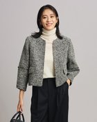 【ドゥクラッセ/DoCLASSE】のファンシーツイード・Cカラージャケット 人気、トレンドファッション・服の通販 founy(ファニー) ファッション Fashion レディースファッション Fashion for Women アウター Coat / Outerwear Collection レディースジャケット・軽アウター Jackets コンパクト Compact, Small Size ジャケット Jacket, Outerwear セットアップ Set-Up, Coordinated Outfit ツイード Twill, Twill Weave フリンジ Fringe, Tassel モノトーン Monotone, Black and White 定番 Standard, Basic Item thumbnail ブラックパターン|ID: prp329100004249615 ipo3291000000035014139
