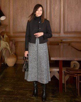 【ドゥクラッセ/DoCLASSE】のファンシーツイード・Aラインスカート 人気、トレンドファッション・服の通販 founy(ファニー) ファッション Fashion レディースファッション WOMEN スカート Skirt Aライン/フレアスカート Flared A-Line Skirts NEW・新作・新着・新入荷 New Arrivals ショート Short ジャケット Jacket セットアップ Set Up ツイード Tweed ミドル Middle モノトーン Monotone ロング Long 台形 Trapezoid 定番 Standard |ID:prp329100004249616