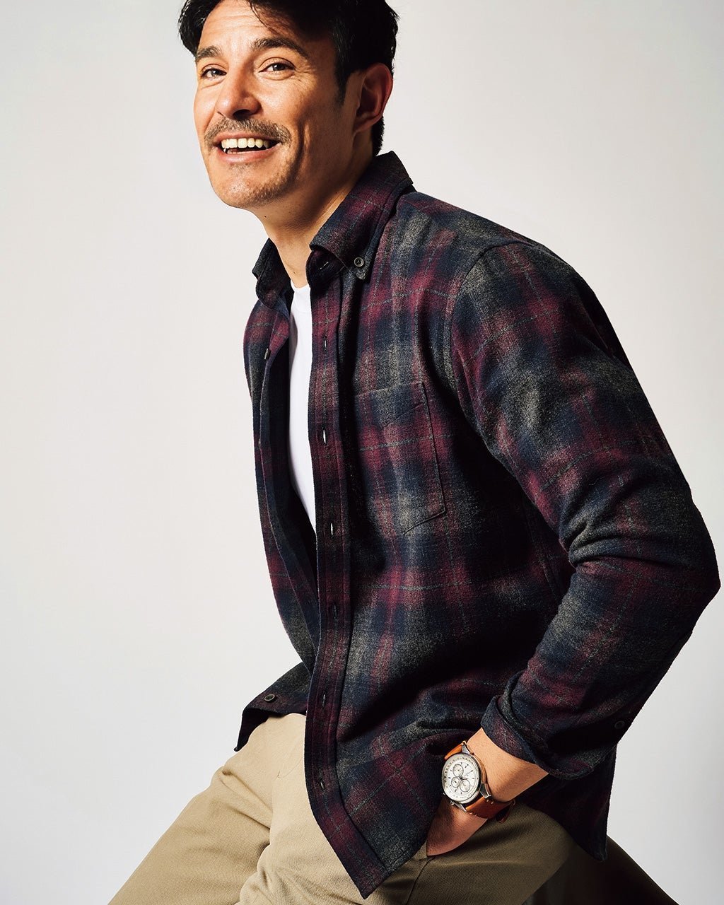 【ドゥクラッセ/DoCLASSE / MEN】の楽ケア両面起毛フランネルシャツ 人気、トレンドファッション・服の通販 founy(ファニー) 　ファッション　Fashion　メンズファッション　MEN　なめらか　Smooth　パターン　Pattern　フィット　Fit　プリーツ　Pleats　ボックス　Box　メンズ　Mens　ヨーク　Yoke　 other-1|ID: prp329100004249627 ipo3291000000030427253