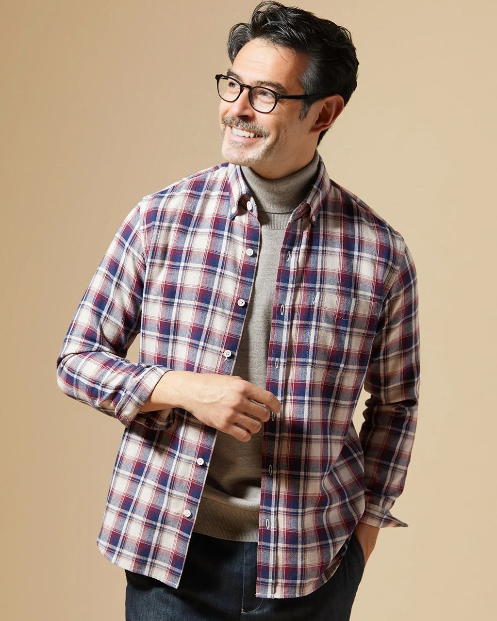 【ドゥクラッセ/DoCLASSE / MEN】の楽ケア両面起毛フランネルシャツ 人気、トレンドファッション・服の通販 founy(ファニー) ファッション Fashion メンズファッション Fashion for Men なめらか Smooth, Silky Texture パターン Pattern, Design Print フィット Fit, Slim Fit プリーツ Pleats, Pleated ボックス Boxy, Box Shape メンズ Men's, Menswear ヨーク Yoke, Yoke Design other-1|ID: prp329100004249627 ipo3291000000034557025