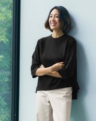 【ドゥクラッセ/DoCLASSE】のウール混ポンチ・バックプリーツトップス ブラック|ID: prp329100004263903 ipo3291000000030307113