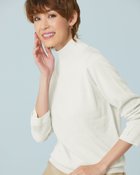 【ドゥクラッセ/DoCLASSE】のウール混・ダブルカフス配色ハイネック オフホワイト|ID: prp329100004283319 ipo3291000000035249954