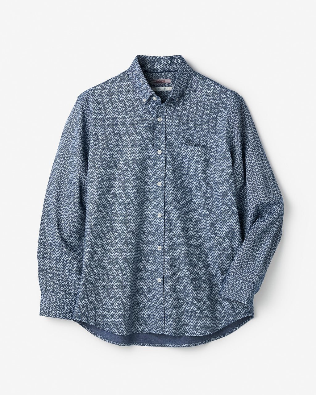 【ドゥクラッセ/DoCLASSE / MEN】のピュアファインオックスフォード長袖 インテリア・キッズ・メンズ・レディースファッション・服の通販 founy(ファニー) 　ファッション　Fashion　メンズファッション　Fashion for Men　アニマル　Animal Print　今季　This Season, Current Season　抗菌　Antibacterial, Bacteria-Resistant　なめらか　Smooth, Silky Texture　長袖　Long Sleeve, Full Sleeve　メンズ　Men's, Menswear　幾何柄|ID: prp329100004310243 ipo3291000000032734694