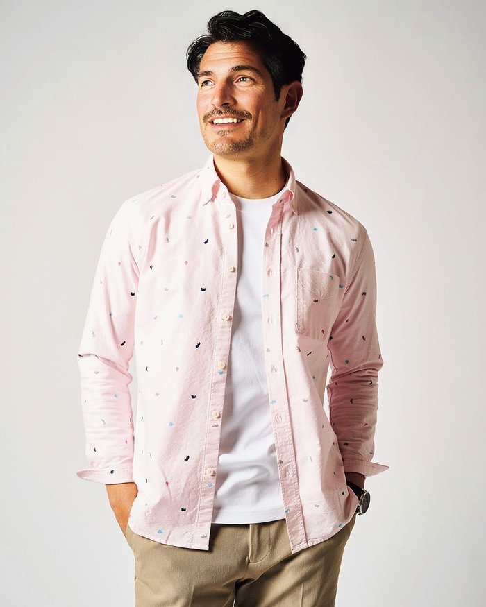 【ドゥクラッセ/DoCLASSE / MEN】のピュアファインオックスフォード長袖 インテリア・キッズ・メンズ・レディースファッション・服の通販 founy(ファニー) https://founy.com/ ファッション Fashion メンズファッション Fashion for Men アニマル Animal Print 今季 This Season, Current Season 抗菌 Antibacterial, Bacteria-Resistant なめらか Smooth, Silky Texture 長袖 Long Sleeve, Full Sleeve メンズ Men's, Menswear |ID: prp329100004310243 ipo3291000000033264245