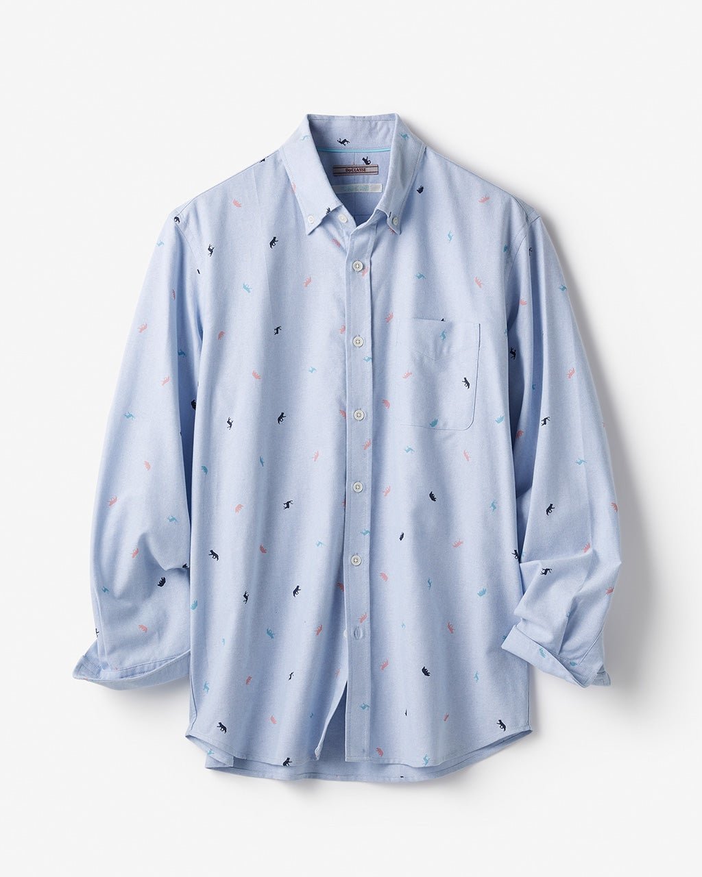 【ドゥクラッセ/DoCLASSE / MEN】のピュアファインオックスフォード長袖 インテリア・キッズ・メンズ・レディースファッション・服の通販 founy(ファニー) 　ファッション　Fashion　メンズファッション　Fashion for Men　アニマル　Animal Print　今季　This Season, Current Season　抗菌　Antibacterial, Bacteria-Resistant　なめらか　Smooth, Silky Texture　長袖　Long Sleeve, Full Sleeve　メンズ　Men's, Menswear　アラスカ|ID: prp329100004310243 ipo3291000000033452504
