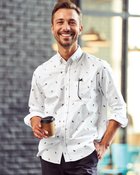 【ドゥクラッセ/DoCLASSE / MEN】のピュアファインオックスフォード長袖 ドッグ2|ID: prp329100004310243 ipo3291000000036009792