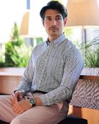 【ドゥクラッセ/DoCLASSE / MEN】のピュアファインオックスフォード長袖 フラワー|ID: prp329100004310243 ipo3291000000036009827