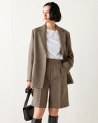 【ドゥクラッセ/DoCLASSE】の尾州リバー・ルーズフィットハーフパンツ グレー|ID: prp329100004310258 ipo3291000000032636571