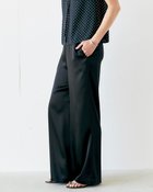 【ドゥクラッセ/DoCLASSE】のトリアセサテン・ワイドパンツ ブラック|ID: prp329100004310272 ipo3291000000032636609