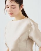 【ドゥクラッセ/DoCLASSE】のイタリアンタフタ・ダーツブラウス ベージュ|ID: prp329100004310285 ipo3291000000032636594