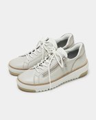【フィットフィット/fitfit】のアウトステッチレザースニーカー ライトグレー|ID: prp329100004322340 ipo3291000000029991817