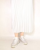 【フィットフィット/fitfit】のアウトステッチレザースニーカー ライトグレー|ID: prp329100004322340 ipo3291000000036159155