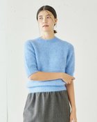 【ドゥクラッセ/DoCLASSE】のアルパカ混・半袖プルオーバー ブルー|ID: prp329100004342003 ipo3291000000030296394