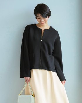 【ドゥクラッセ/DoCLASSE】 綾目ダンボールニット・ジップアップブルゾン人気、トレンドファッション・服の通販 founy(ファニー) ファッション Fashion レディースファッション Fashion for Women アウター Coat / Outerwear Collection レディースジャケット・軽アウター Jackets ブルゾンジャケット・スポーティアウター Blouson Jackets おすすめ Recommended / Our Picks カットソー Cut and Sewn Top カーディガン Cardigan, Knitwear ジャケット Jacket, Outerwear セットアップ Set-Up, Coordinated Outfit ブルゾン Blouson, Bomber Jacket メタル Metal, Metal Parts 秋 Autumn |ID:prp329100004350806