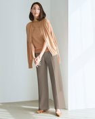 【ドゥクラッセ/DoCLASSE】の綾目ダンボールニット・ピンタックワイドパンツ トープ|ID: prp329100004350810 ipo3291000000034630057