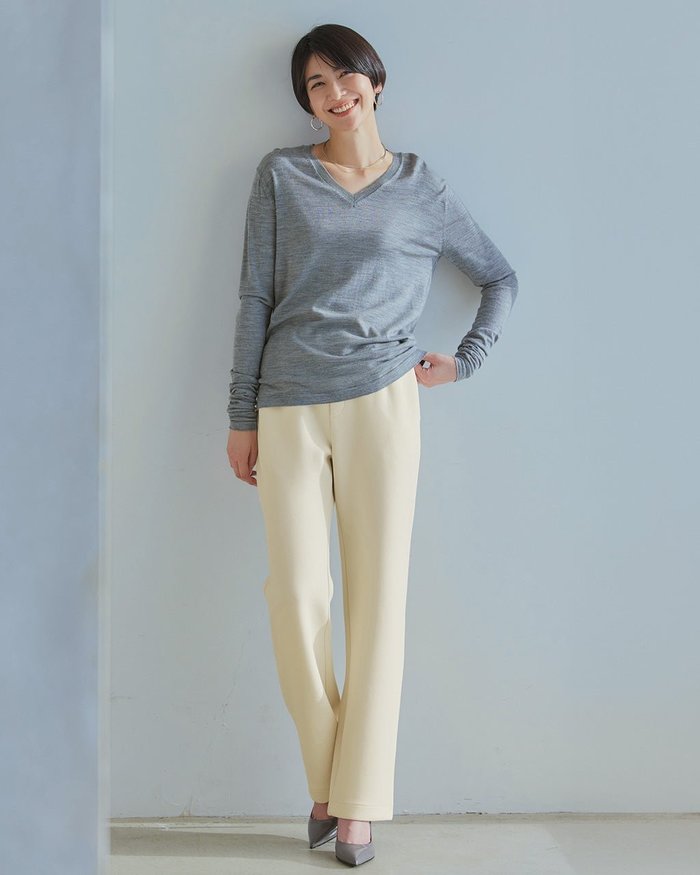 【ドゥクラッセ/DoCLASSE】の綾目ダンボールニット・ストレートパンツ インテリア・キッズ・メンズ・レディースファッション・服の通販 founy(ファニー) https://founy.com/ ファッション Fashion レディースファッション Fashion for Women パンツ Pants & Trousers おすすめ Recommended / Our Picks カットソー Cut and Sewn Top ストレッチ Stretch, Stretchy Fabric ストレート Straight, Straight Cut セットアップ Set-Up, Coordinated Outfit リラックス Relax, Relaxed Fit エレガント 上品 Elegant |ID: prp329100004350812 ipo3291000000033887137