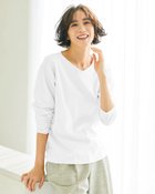 【ドゥクラッセ/DoCLASSE】の浅Vネック/ドルマン長袖ドゥクラッセTシャツ ホワイト|ID: prp329100004350822 ipo3291000000036037411