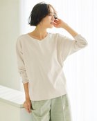 【ドゥクラッセ/DoCLASSE】の浅Vネック/ドルマン長袖ドゥクラッセTシャツ ライトグレー|ID: prp329100004350822 ipo3291000000036037427