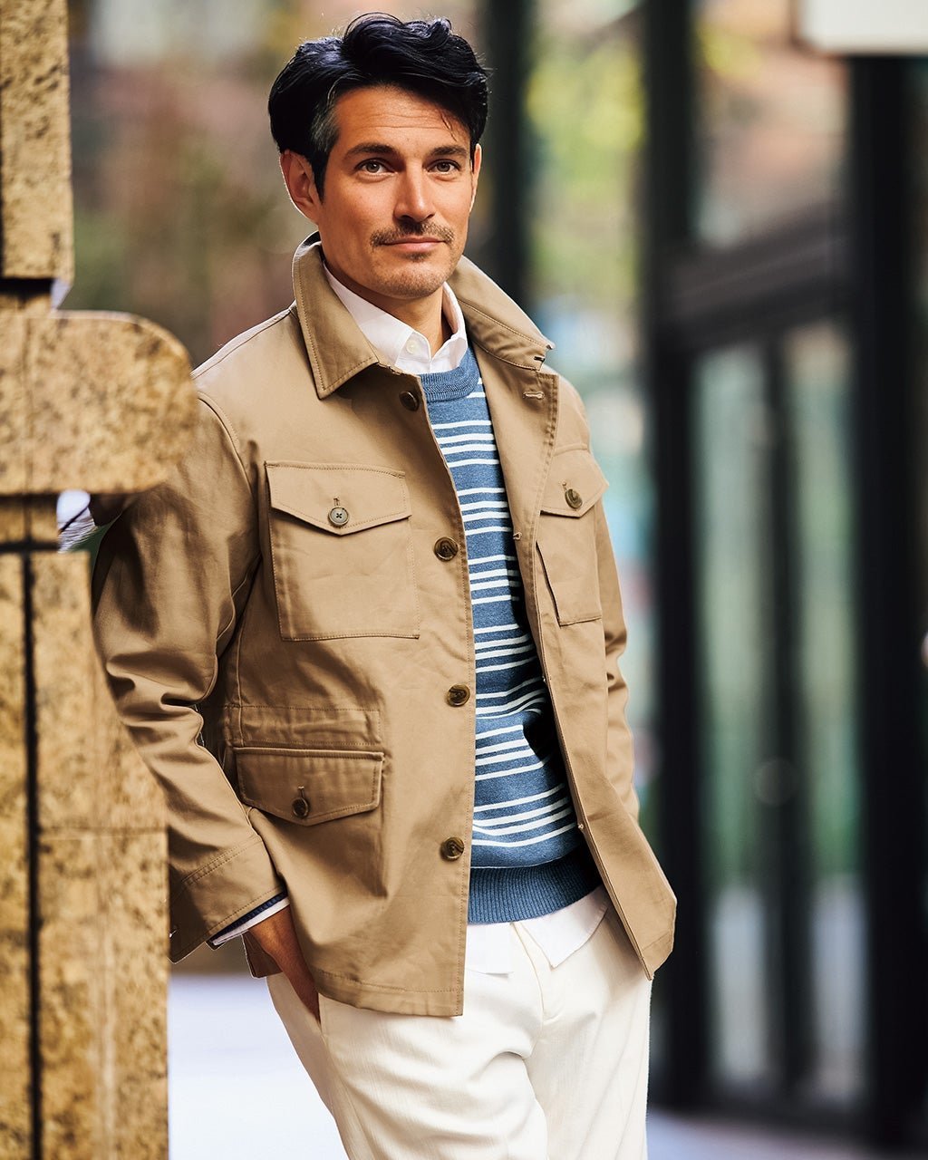 【ドゥクラッセ/DoCLASSE / MEN】の高密度コットン撥水フィールドジャケット インテリア・キッズ・メンズ・レディースファッション・服の通販 founy(ファニー) 　ファッション　Fashion　メンズファッション　MEN　ジャケット　Jacket　スラックス　Slacks　ツイル　Twill　トレンド　Trend　フラット　Flat　ベスト　Vest　ポケット　Pocket　ミリタリー　Military　メンズ　Mens　エレガント 上品　Elegant　サンド|ID: prp329100004350824 ipo3291000000030383332