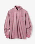 【ドゥクラッセ/DoCLASSE / MEN】の超長綿リファインドポロ 長袖 杢レッド2×杢グレー|ID: prp329100004350825 ipo3291000000033464658