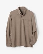 【ドゥクラッセ/DoCLASSE / MEN】の超長綿リファインドポロ 長袖 杢ブラウン|ID: prp329100004350825 ipo3291000000033464664