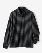 【ドゥクラッセ/DoCLASSE / MEN】の超長綿リファインドポロ 長袖 杢チャコ×ブラック|ID: prp329100004350825 ipo3291000000035735875