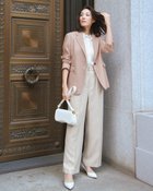 【ドゥクラッセ/DoCLASSE】のスマートツイル・セミワイドパンツ ライトグレー|ID: prp329100004350830 ipo3291000000036247165