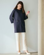 【ドゥクラッセ/DoCLASSE】のストレッチツイル・ポケット付きチュニック ミッドナイトブルー|ID: prp329100004350838 ipo3291000000030383452