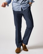 【ドゥクラッセ/DoCLASSE / MEN】の縦横ライトテクスチャー・テーパード・ノータック ダークネイビー|ID: prp329100004350848 ipo3291000000036037455