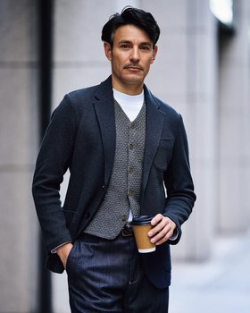 【ドゥクラッセ/DoCLASSE / MEN】のラクスマNEO高伸縮・爽快ジャケット 人気、トレンドファッション・服の通販 founy(ファニー) ファッション Fashion メンズファッション MEN NEW・新作・新着・新入荷 New Arrivals ジャケット Jacket ストライプ Stripe ストレッチ Stretch ベスト Vest メンズ Mens |ID:prp329100004350858