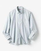 【ドゥクラッセ/DoCLASSE / MEN】のノーアイロン・ストレッチシャツ長袖ボタンダウン ホワイトxブルー|ID: prp329100004350872 ipo3291000000030383698