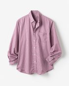 【ドゥクラッセ/DoCLASSE / MEN】のノーアイロン・ストレッチシャツ長袖ボタンダウン ワインチェック|ID: prp329100004350872 ipo3291000000030383701