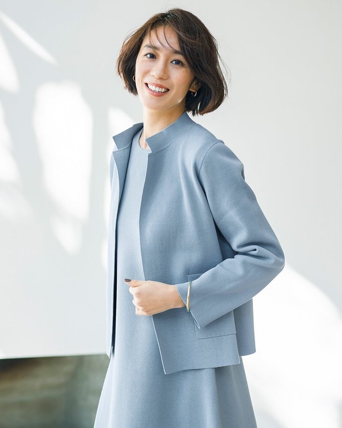 【ドゥクラッセ/DoCLASSE】のスタンドカラー・ニットジャケット インテリア・キッズ・メンズ・レディースファッション・服の通販 founy(ファニー) https://founy.com/ ファッション Fashion レディースファッション WOMEN アウター Coat Outerwear ジャケット Jackets カーディガン Cardigan ジャケット Jacket スタンド Stand セットアップ Set Up セレモニー Ceremony エレガント 上品 Elegant |ID: prp329100004350877 ipo3291000000030614509