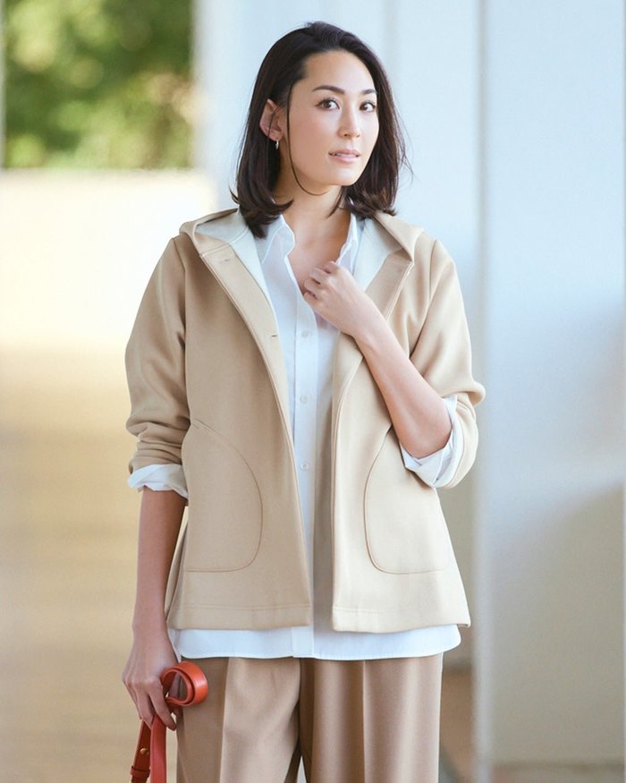 【ドゥクラッセ/DoCLASSE】のエアーフォルム・フードジャケット インテリア・キッズ・メンズ・レディースファッション・服の通販 founy(ファニー) https://founy.com/ ファッション Fashion レディースファッション WOMEN アウター Coat Outerwear ジャケット Jackets カットソー Cut And Sew ショート Short ジャケット Jacket ストレッチ Stretch フレア Flare ポケット Pocket エレガント 上品 Elegant ビジネス 仕事 通勤 Business |ID: prp329100004350884 ipo3291000000030696689