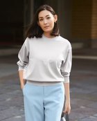 【ドゥクラッセ/DoCLASSE】のスタンダードニット・クルーネック 人気、トレンドファッション・服の通販 founy(ファニー) ファッション Fashion レディースファッション WOMEN トップス・カットソー Tops/Tshirt ニット Knit Tops NEW・新作・新着・新入荷 New Arrivals なめらか Smooth カットソー Cut And Sew ストレッチ Stretch スリット Slit セーター Sweater ブロック Block ボーダー Border エレガント 上品 Elegant 人気 Popularity 無地 Plain Color thumbnail ライトグレー|ID: prp329100004350902 ipo3291000000030383887