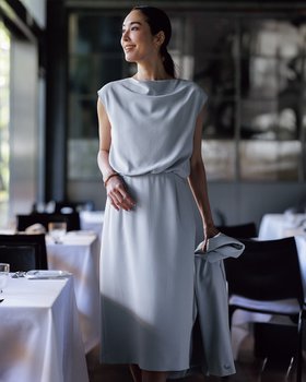 【ドゥクラッセ/DoCLASSE】 トリアセダブル・タックインワンピース人気、トレンドファッション・服の通販 founy(ファニー) ファッション Fashion レディースファッション Fashion for Women ワンピース Dresses シンプル Simple, Minimal ストレッチ Stretch, Stretchy Fabric セットアップ Set-Up, Coordinated Outfit セレモニー Ceremony ロング Long, Long-Length 夏 Summer 日本製 Made In Japan S/S・春夏 SS, Spring/Summer, Warm Season A/W・秋冬 Autumn/Winter |ID:prp329100004350914