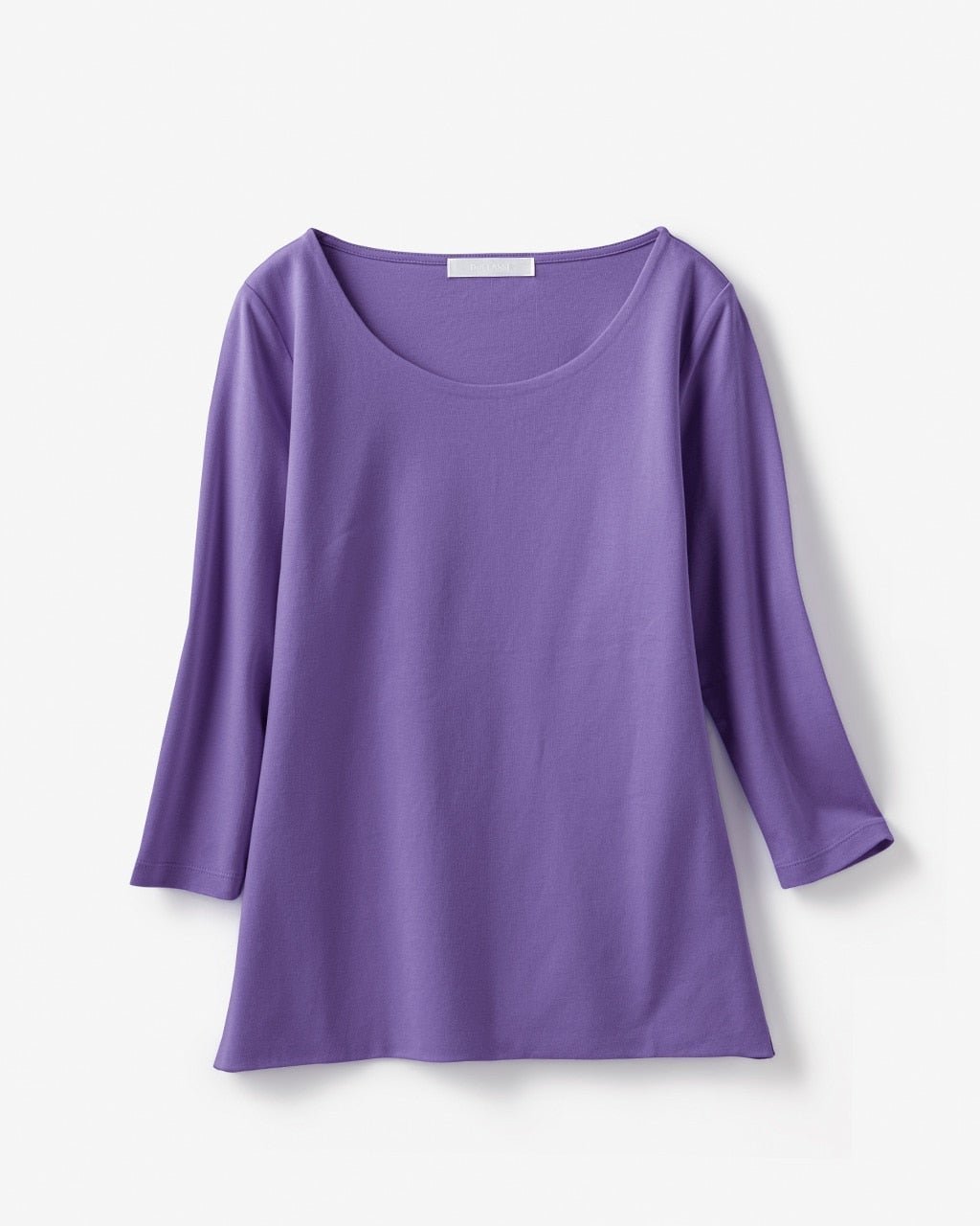 【ドゥクラッセ/DoCLASSE】のジュエルネック/7分袖・ドゥクラッセTシャツ インテリア・キッズ・メンズ・レディースファッション・服の通販 founy(ファニー) 　ファッション　Fashion　レディースファッション　Fashion for Women　トップス・カットソー　Cut & Sew Tops　シャツ・ブラウス・オフィスカジュアル　Elegant Blouses & Button-Ups　ロングTシャツ・Tシャツ　Longline T-Shirts & Tees　カットソー・ベーシックTシャツ　Cut-and-Sewn Tops / Stretch Tees & Basics　インナー　Innerwear　カットソー　Cut and Sewn Top　シンプル　Simple, Minimal　ジャケット　Jacket, Outerwear　ジュエル　Jewel, Gemstone　雑誌　Magazine, Fashion Magazine　デニム　Denim, Jeans Material　定番　Standard, Basic Item　なめらか　Smooth, Silky Texture　人気　Popular, Best Seller　パール　Pearl, Pearl Accent　ベーシック　Basic, Essential　半袖　Short Sleeve, Half Sleeve　おすすめ　Recommended / Our Picks　ビジネス 仕事 通勤　Business / Work / Commuting　パープル|ID: prp329100004373128 ipo3291000000030560939