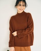 【ドゥクラッセ/DoCLASSE】のウール混・パーツ使いハイネックセーター テラコッタ|ID: prp329100004373154 ipo3291000000034943360