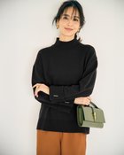 【ドゥクラッセ/DoCLASSE】のウール混・パーツ使いハイネックセーター ブラック|ID: prp329100004373154 ipo3291000000034943362