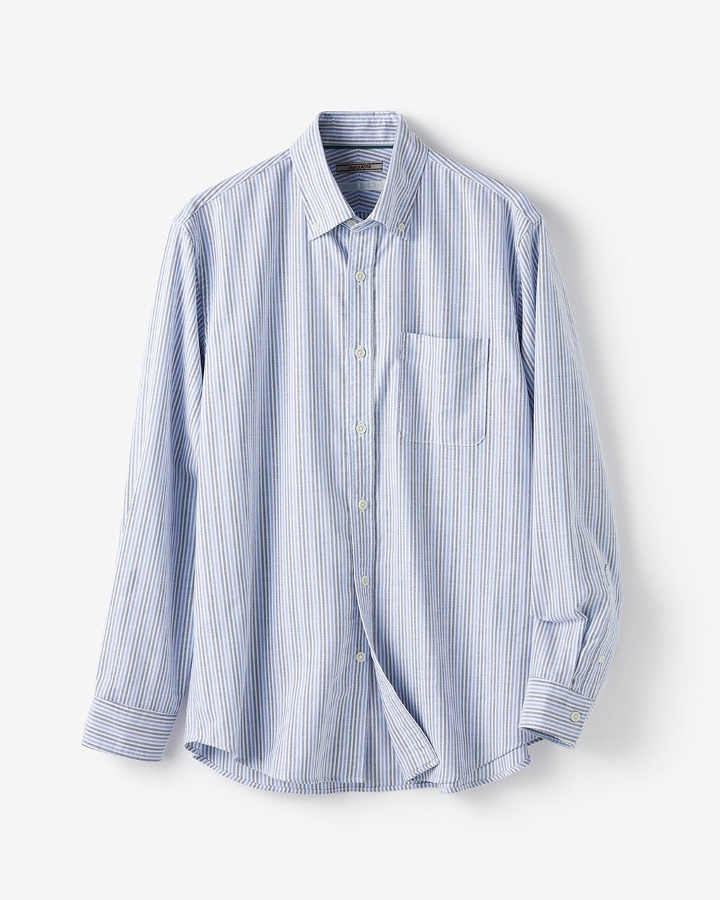 【ドゥクラッセ/DoCLASSE / MEN】のピュアファインオックス長袖 インテリア・キッズ・メンズ・レディースファッション・服の通販 founy(ファニー) 　ファッション　Fashion　メンズファッション　MEN　抗菌　Antibacterial　ストライプ　Stripe　チェック　Check　なめらか　Smooth　長袖　Long Sleeve　フィット　Fit　メンズ　Mens　ヨーク　Yoke　NEW・新作・新着・新入荷　New Arrivals　ブルーストライプ2|ID: prp329100004373212 ipo3291000000030561109