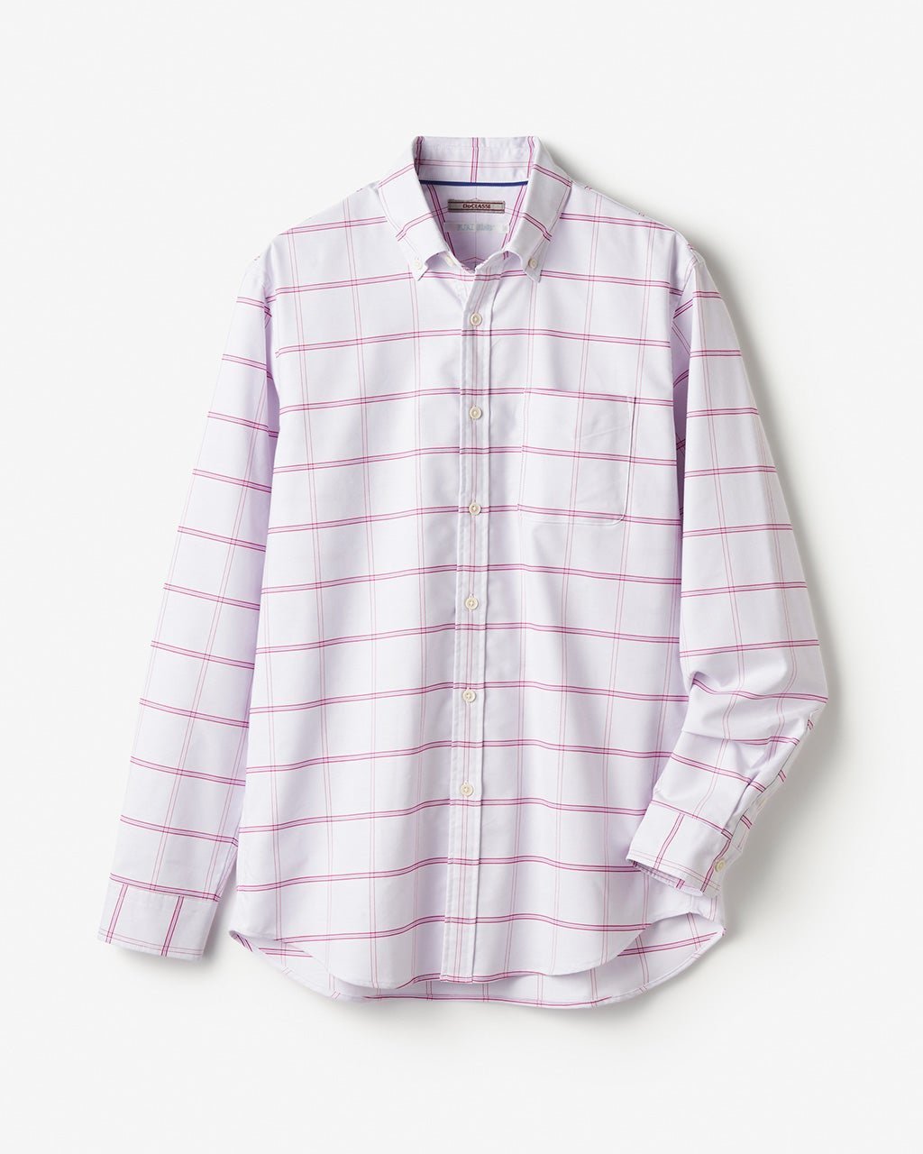 【ドゥクラッセ/DoCLASSE / MEN】のピュアファインオックス長袖 インテリア・キッズ・メンズ・レディースファッション・服の通販 founy(ファニー) 　ファッション　Fashion　メンズファッション　MEN　抗菌　Antibacterial　ストライプ　Stripe　チェック　Check　なめらか　Smooth　長袖　Long Sleeve　フィット　Fit　メンズ　Mens　ヨーク　Yoke　NEW・新作・新着・新入荷　New Arrivals　ピンクチェック|ID: prp329100004373212 ipo3291000000030561126