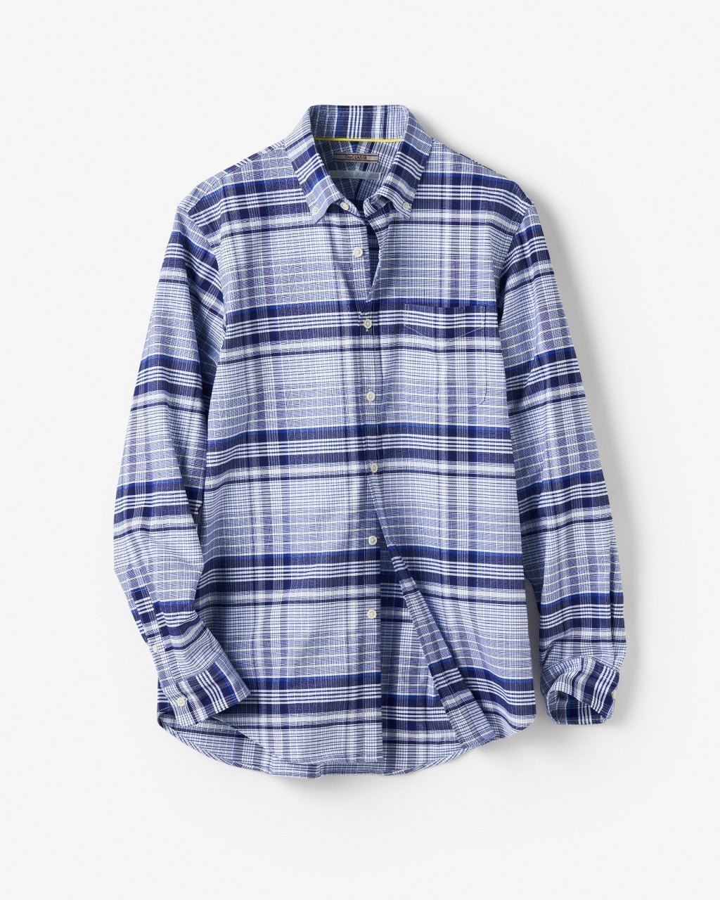 【ドゥクラッセ/DoCLASSE / MEN】のピュアファインオックス長袖 インテリア・キッズ・メンズ・レディースファッション・服の通販 founy(ファニー) 　ファッション　Fashion　メンズファッション　MEN　抗菌　Antibacterial　ストライプ　Stripe　チェック　Check　なめらか　Smooth　長袖　Long Sleeve　フィット　Fit　メンズ　Mens　ヨーク　Yoke　NEW・新作・新着・新入荷　New Arrivals　ネイビーチェック|ID: prp329100004373212 ipo3291000000030561134