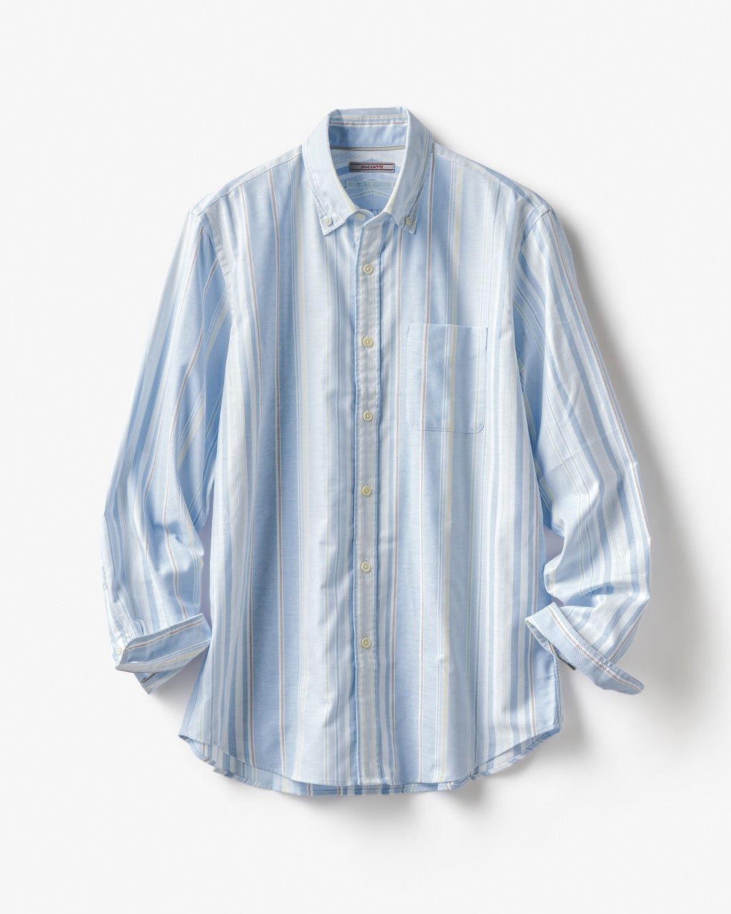 【ドゥクラッセ/DoCLASSE / MEN】のピュアファインオックス長袖 インテリア・キッズ・メンズ・レディースファッション・服の通販 founy(ファニー) 　ファッション　Fashion　メンズファッション　MEN　抗菌　Antibacterial　ストライプ　Stripe　チェック　Check　なめらか　Smooth　長袖　Long Sleeve　フィット　Fit　メンズ　Mens　ヨーク　Yoke　NEW・新作・新着・新入荷　New Arrivals　ブルーストライプ|ID: prp329100004373212 ipo3291000000030561174