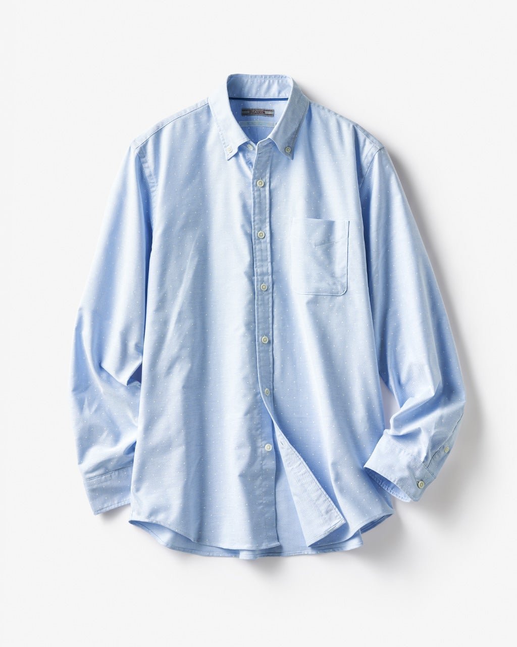 【ドゥクラッセ/DoCLASSE / MEN】のピュアファインオックス長袖 インテリア・キッズ・メンズ・レディースファッション・服の通販 founy(ファニー) 　ファッション　Fashion　メンズファッション　MEN　抗菌　Antibacterial　ストライプ　Stripe　チェック　Check　なめらか　Smooth　長袖　Long Sleeve　フィット　Fit　メンズ　Mens　ヨーク　Yoke　NEW・新作・新着・新入荷　New Arrivals　サックス・パターン|ID: prp329100004373212 ipo3291000000030561186