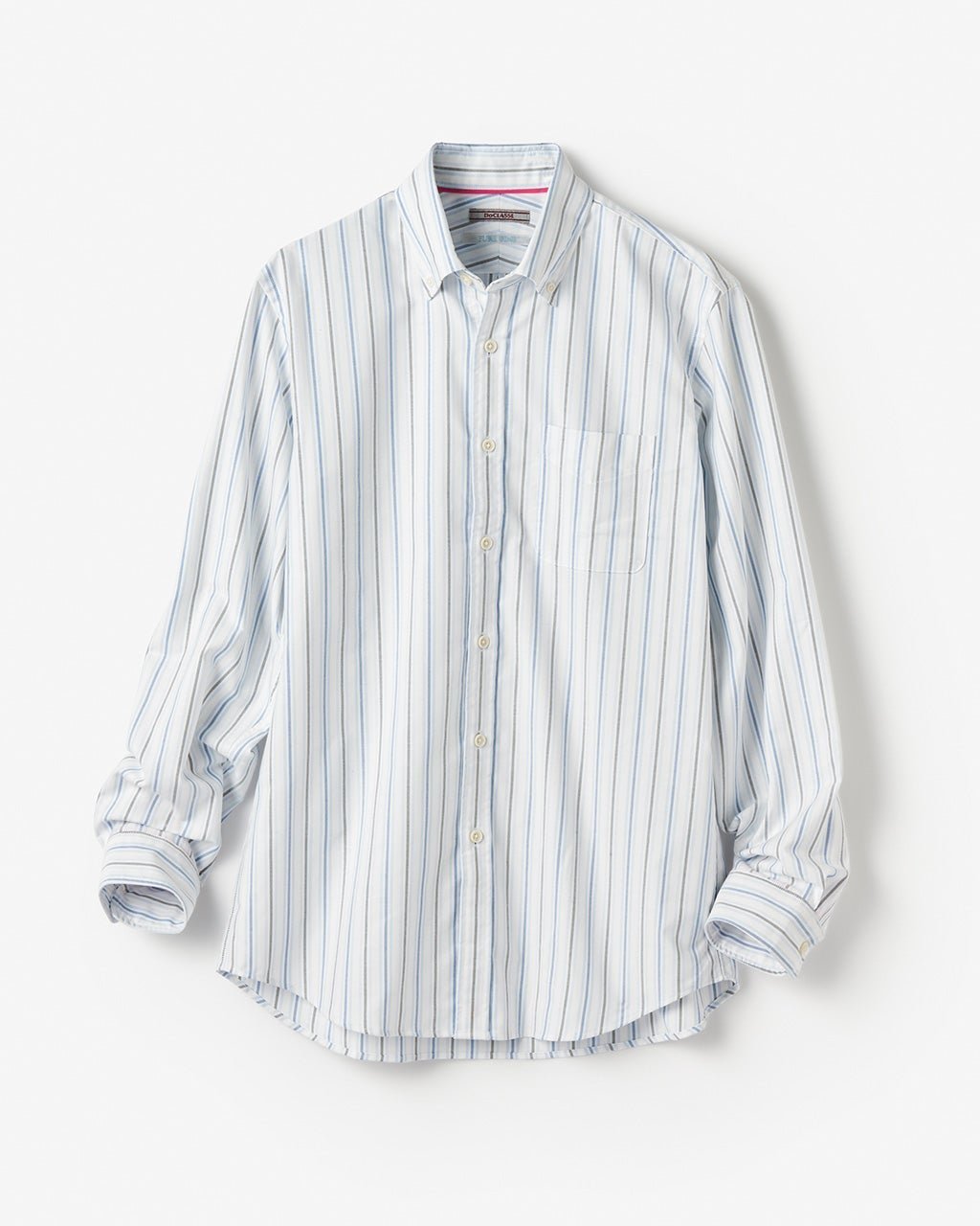 【ドゥクラッセ/DoCLASSE / MEN】のピュアファインオックス長袖 インテリア・キッズ・メンズ・レディースファッション・服の通販 founy(ファニー) 　ファッション　Fashion　メンズファッション　MEN　抗菌　Antibacterial　ストライプ　Stripe　チェック　Check　なめらか　Smooth　長袖　Long Sleeve　フィット　Fit　メンズ　Mens　ヨーク　Yoke　NEW・新作・新着・新入荷　New Arrivals　ブルーマルチ|ID: prp329100004373212 ipo3291000000030561191